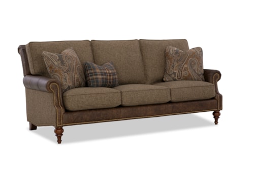 Traditional Sofa with Nailheads