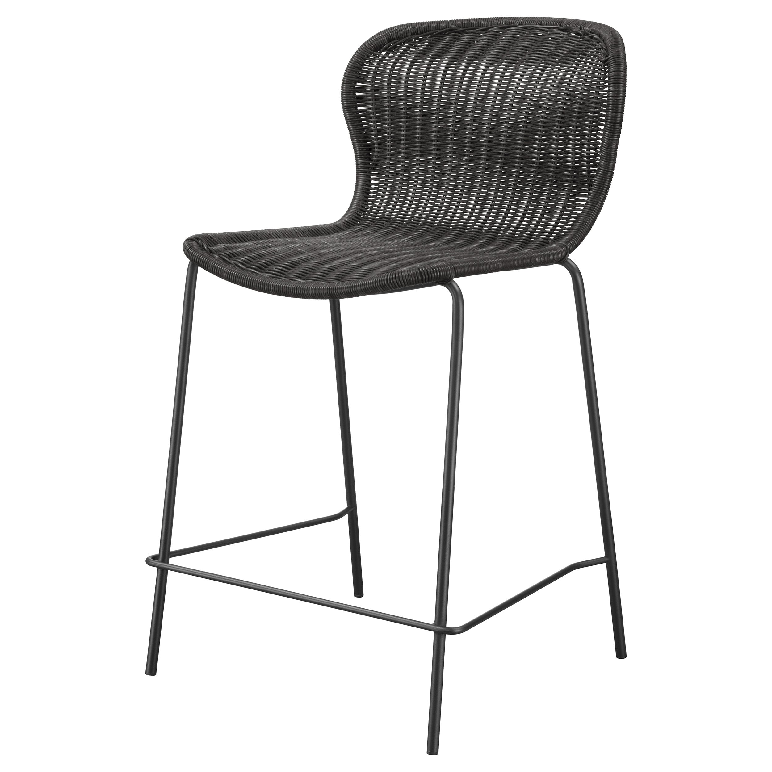 Mckinley Faux Rattan Counter Chair