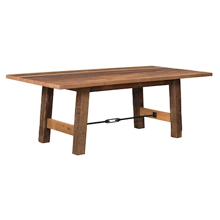 Cleveland 42" x 72" Solid Top Dining Table