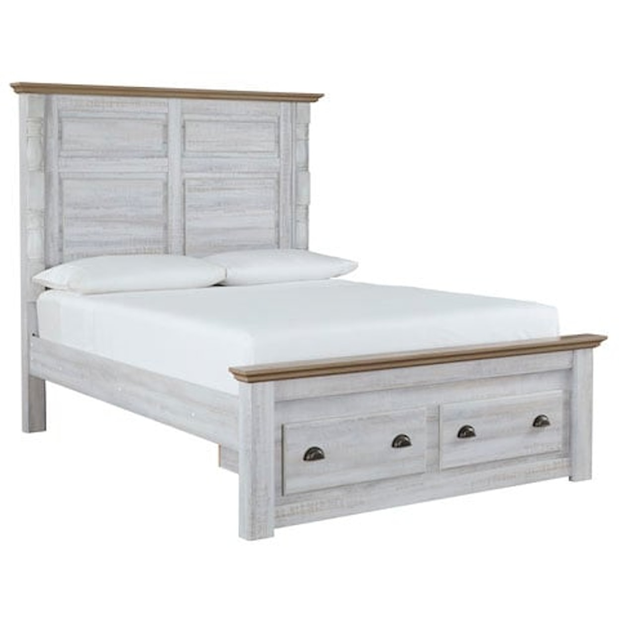 Signature Design by Ashley Haven Bay Queen Panel Storage Bed