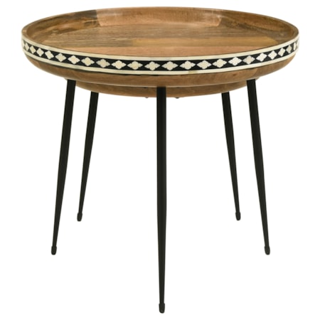 Ollie 2-piece Bone Inlay Nesting Table