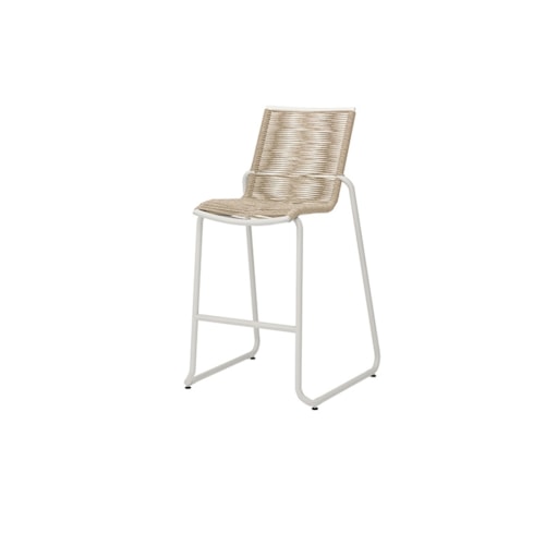 Armless Bar Height Stackable Stool - Barley / Bone
