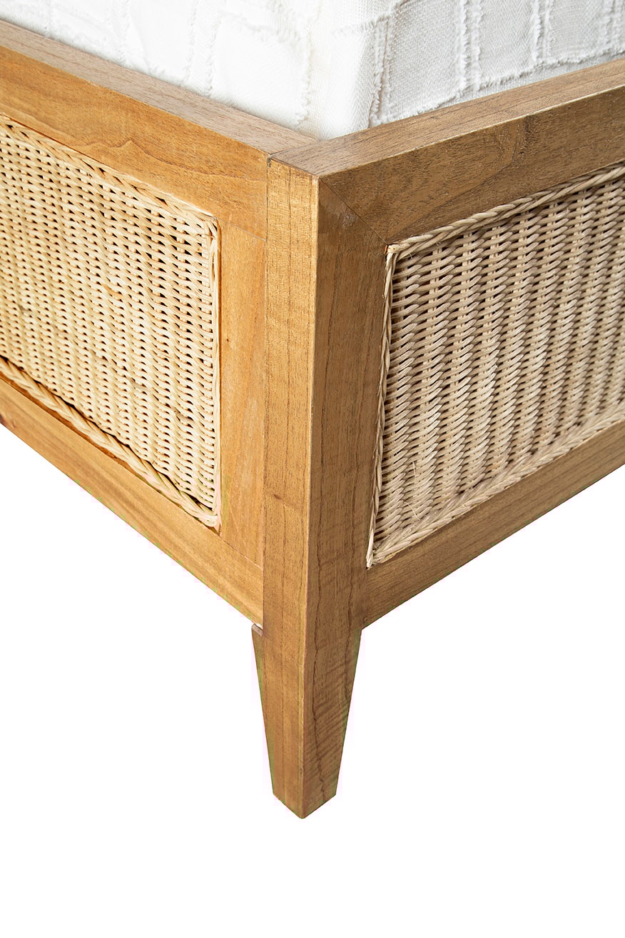 Furniture Classics Furniture Classics King Bed with Woven Rattan