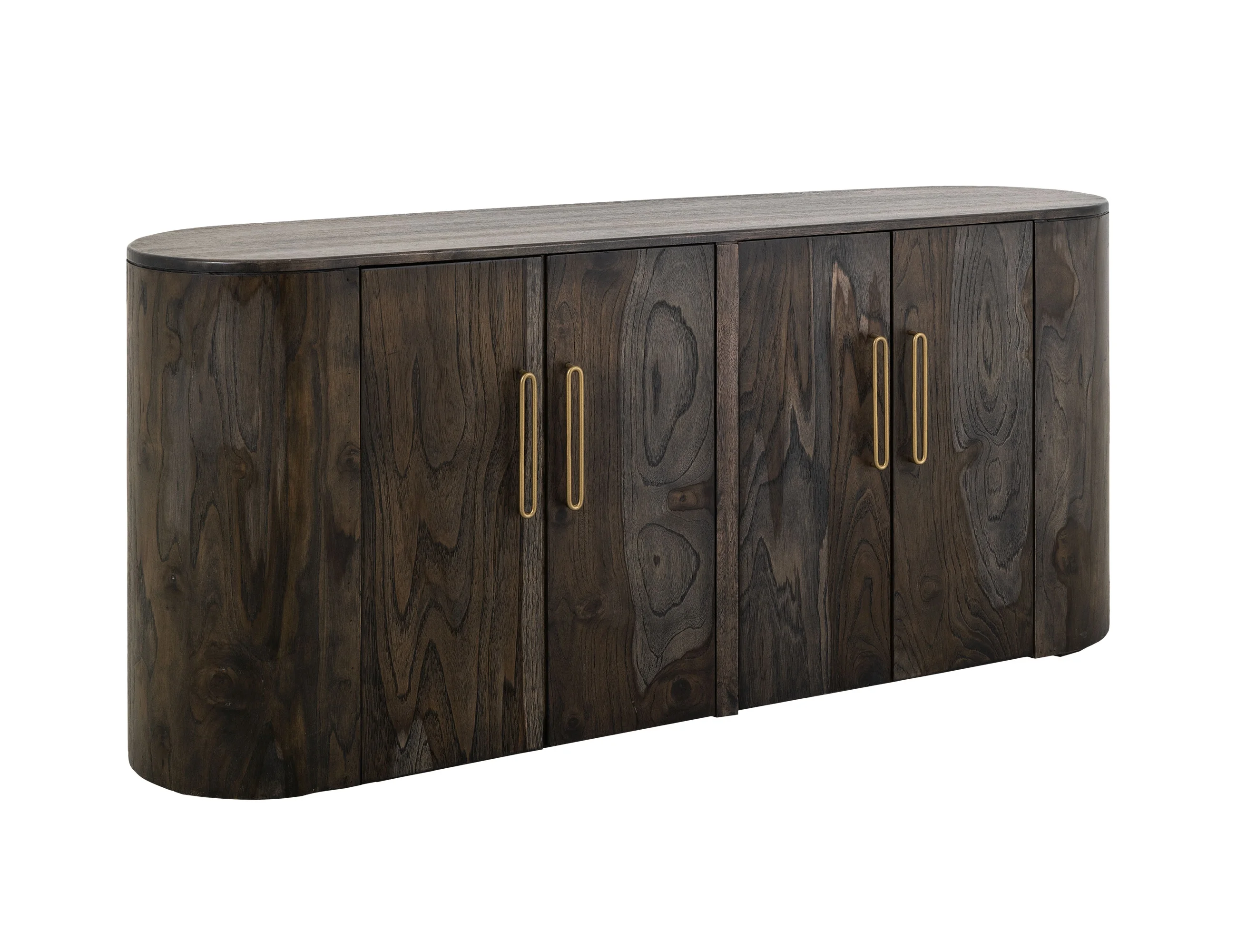 Balam 4-Door Modern Rustic Storage Console