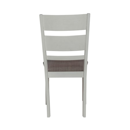 Slat Back Upholstered Side Chair