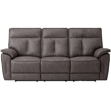 Sofa with Two Triple Power Recliners