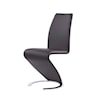 Global Furniture D9002 Grey Horseshoe Dining Chair