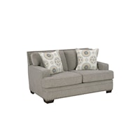 Transitional Loveseat with Nailhead Trim