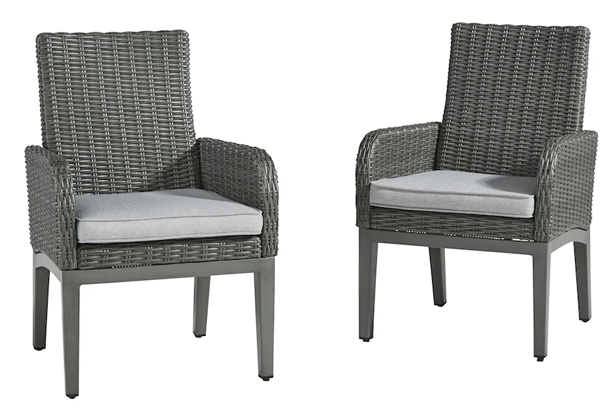 Elite Park Arm Chair with Cushion (Set of 2) by Signature Design by Ashley at VanDrie Home Furnishings
