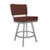 Shown in Whitaker Brick Fabric and Opaque Light Silver Finish. Stool May Not Represent Height Indicated.