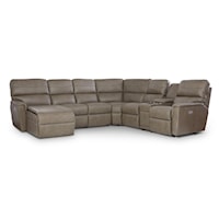 Casual 5-Seat Reclining Sectional Sofa