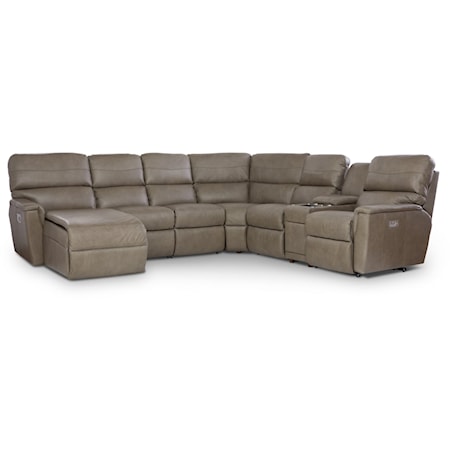 5-Seat Reclining Sectional Sofa