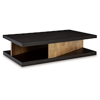 Contemporary Coffee Table with Casters