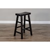 Sunny Designs 1768 30"H Saddle Seat Stool, Wood Seat