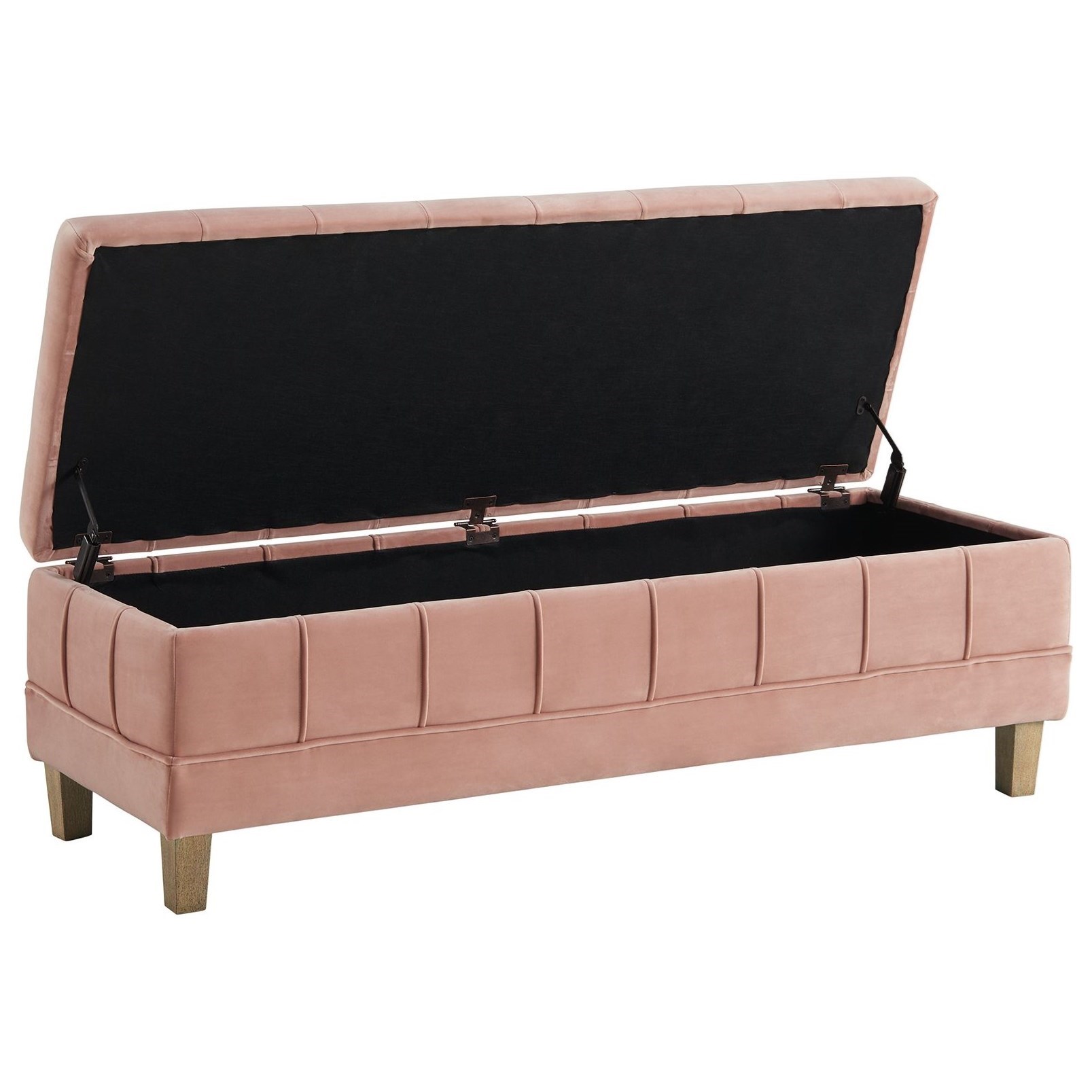 Elements International Crosby- Tufted Storage Ottoman