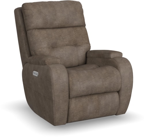 Transitional Power Recliner w/Power Headrest