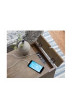 Hammary Chairsides Rustic End Table with Pull-Out Shelf