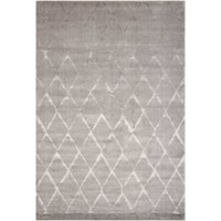 7'9" x 9'9" Grey Rectangle Rug