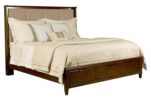Traditional King Storage Bed