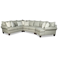 5-Seat Sectional Sofa with RAF Cuddler