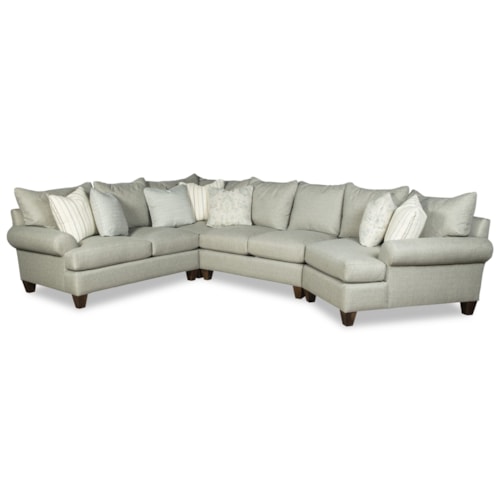 5-Seat Sectional Sofa with RAF Cuddler