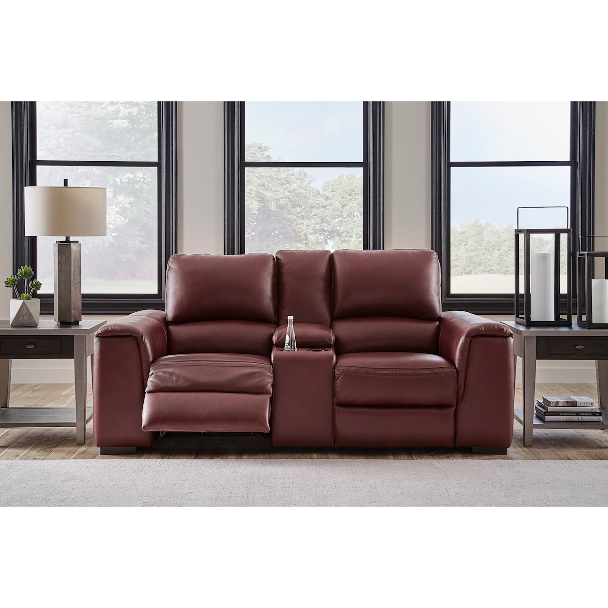 Michael Alan Select Alessandro Power Reclining Loveseat with Console