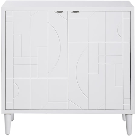 Stockholm White 2-Door Cabinet