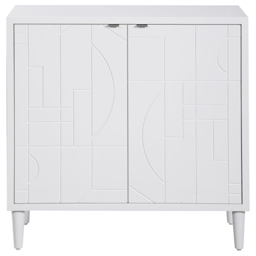 Stockholm White 2-Door Cabinet