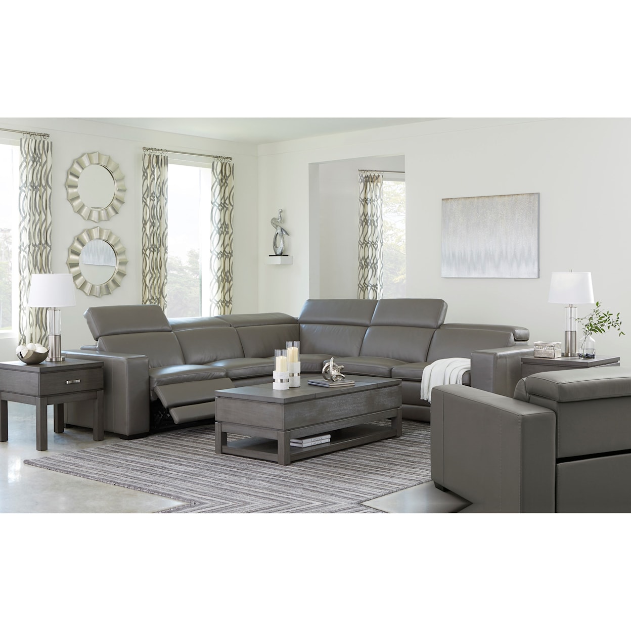 Signature Design Texline Power Reclining Living Room Group