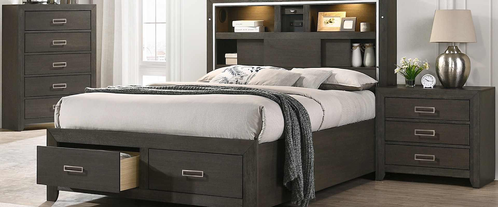 Contemporary 3-Piece Queen Bedroom Set