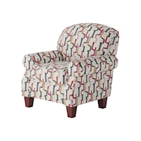 Accent Chair with Rolled Arms