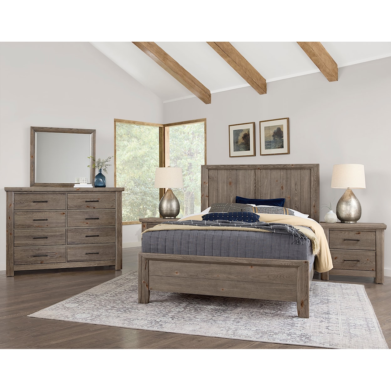 Vaughan-Bassett Yellowstone Queen Panel Bed