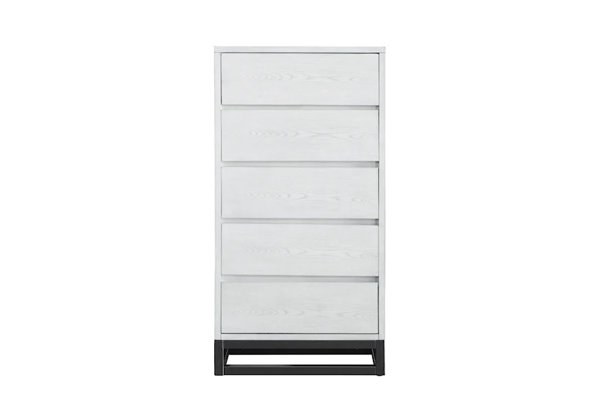 Accents White Industrial Chest by Accentrics Home at Jacksonville Furniture Mart