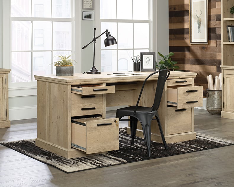 Aspen Post Double Pedestal Executive Desk