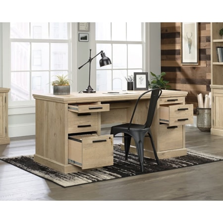 Aspen Post Double Pedestal Executive Desk