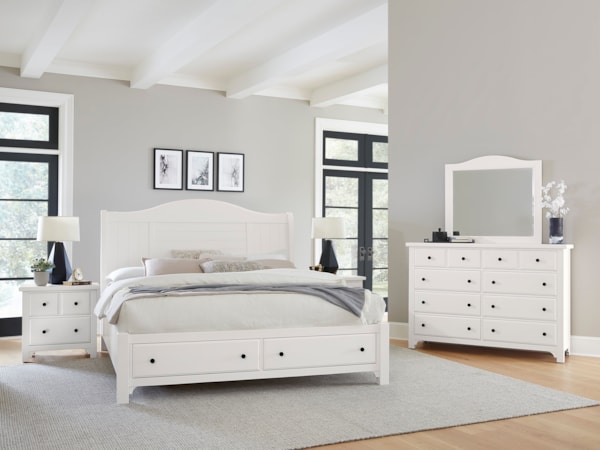 4-Piece Queen Arched Bedroom Set