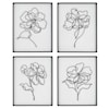 Uttermost Bloom Bloom Black White Framed Prints S/4