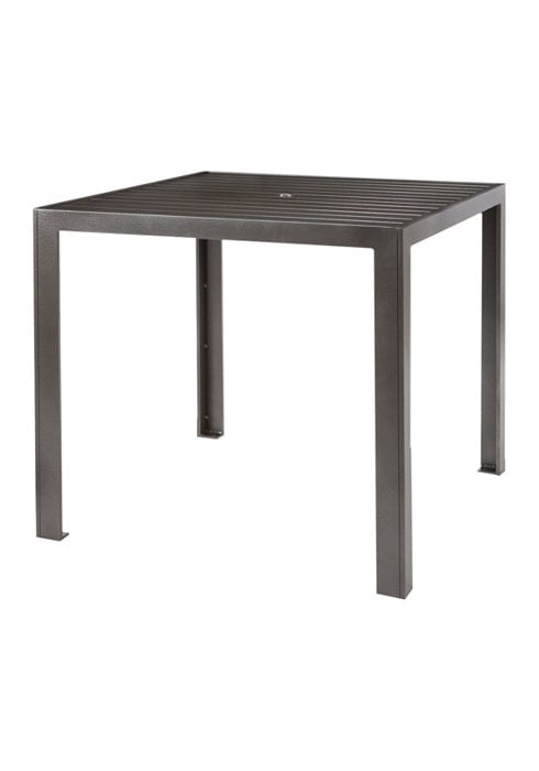 Aluminum 42" Square Counter Table with Umbrella Hole