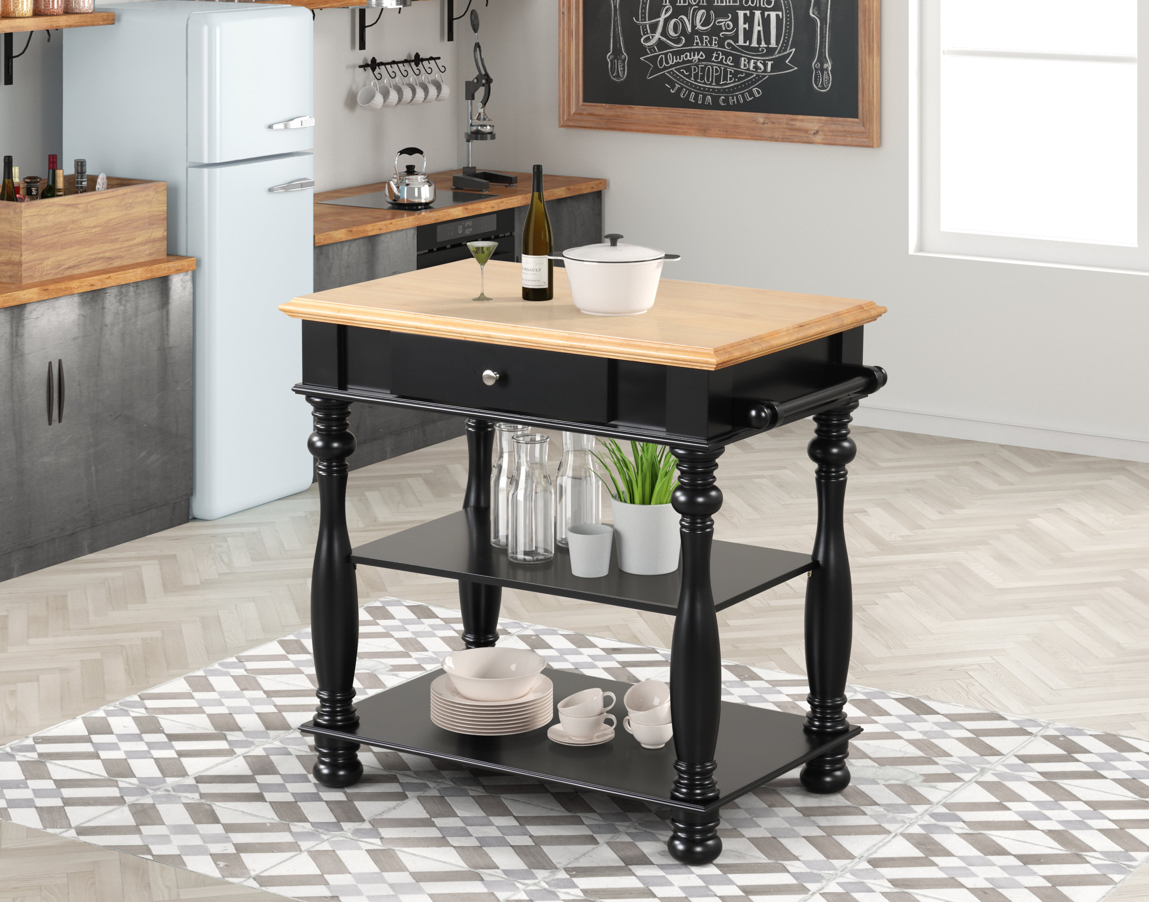 Two-Tone Kitchen Island