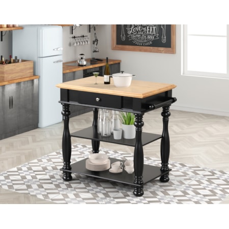 Two-Tone Kitchen Island