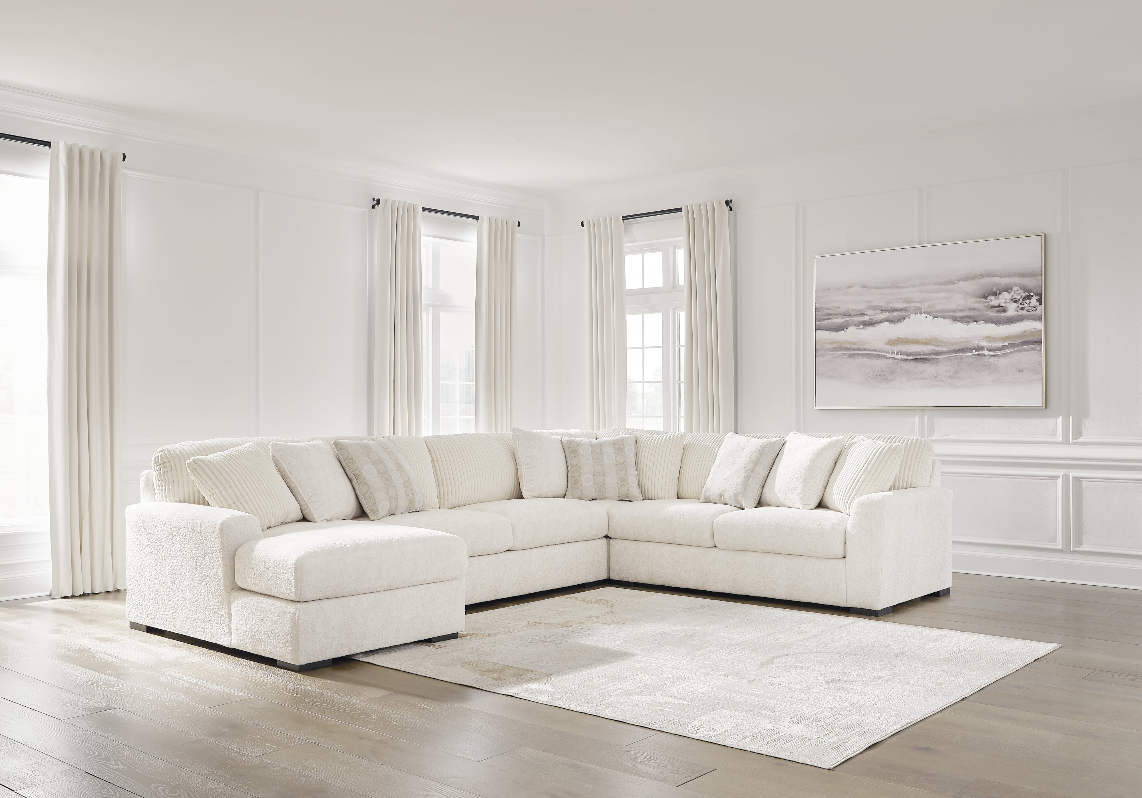 4-Piece Sectional With Chaise