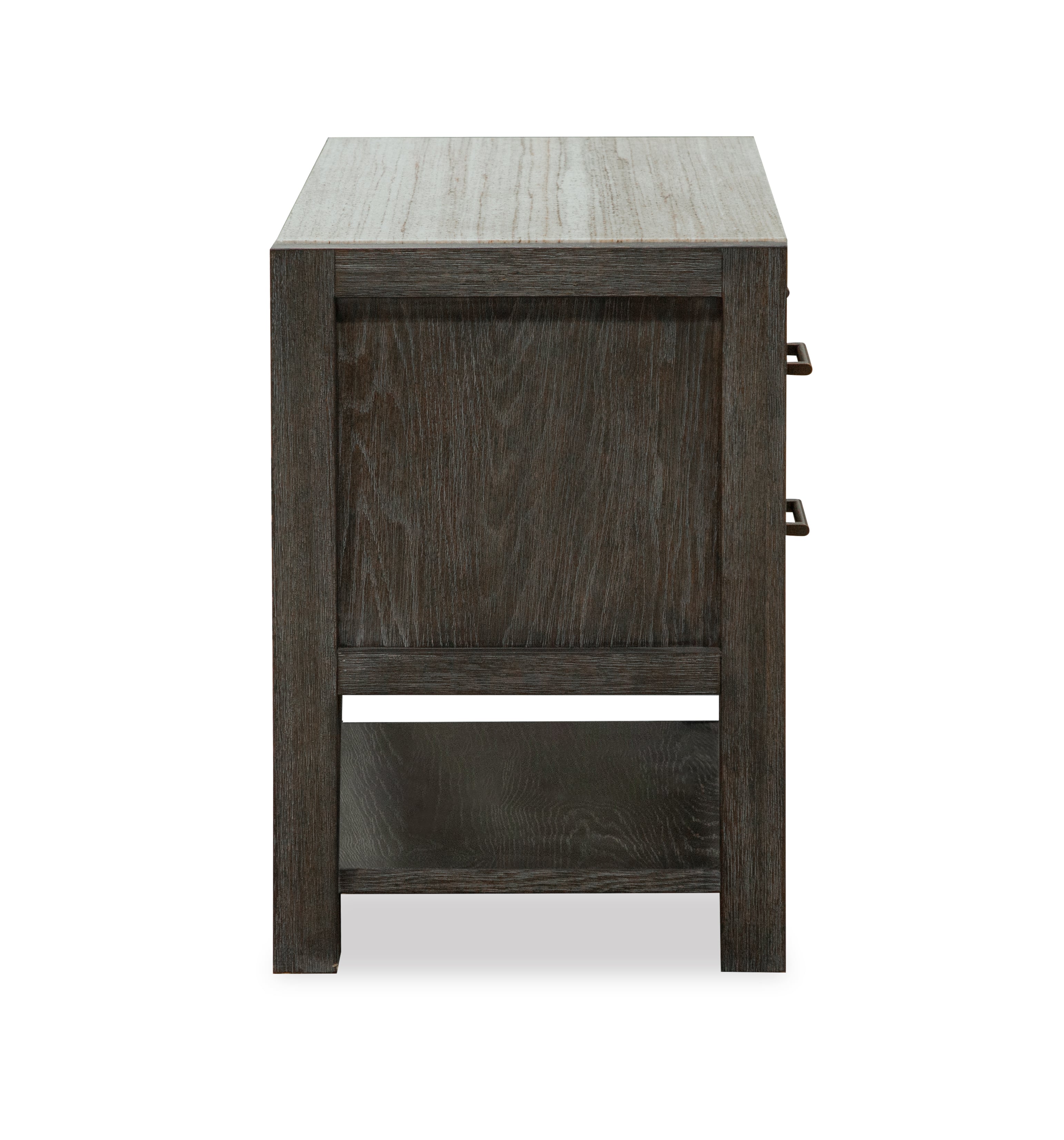 2-Drawer Open Nightstand