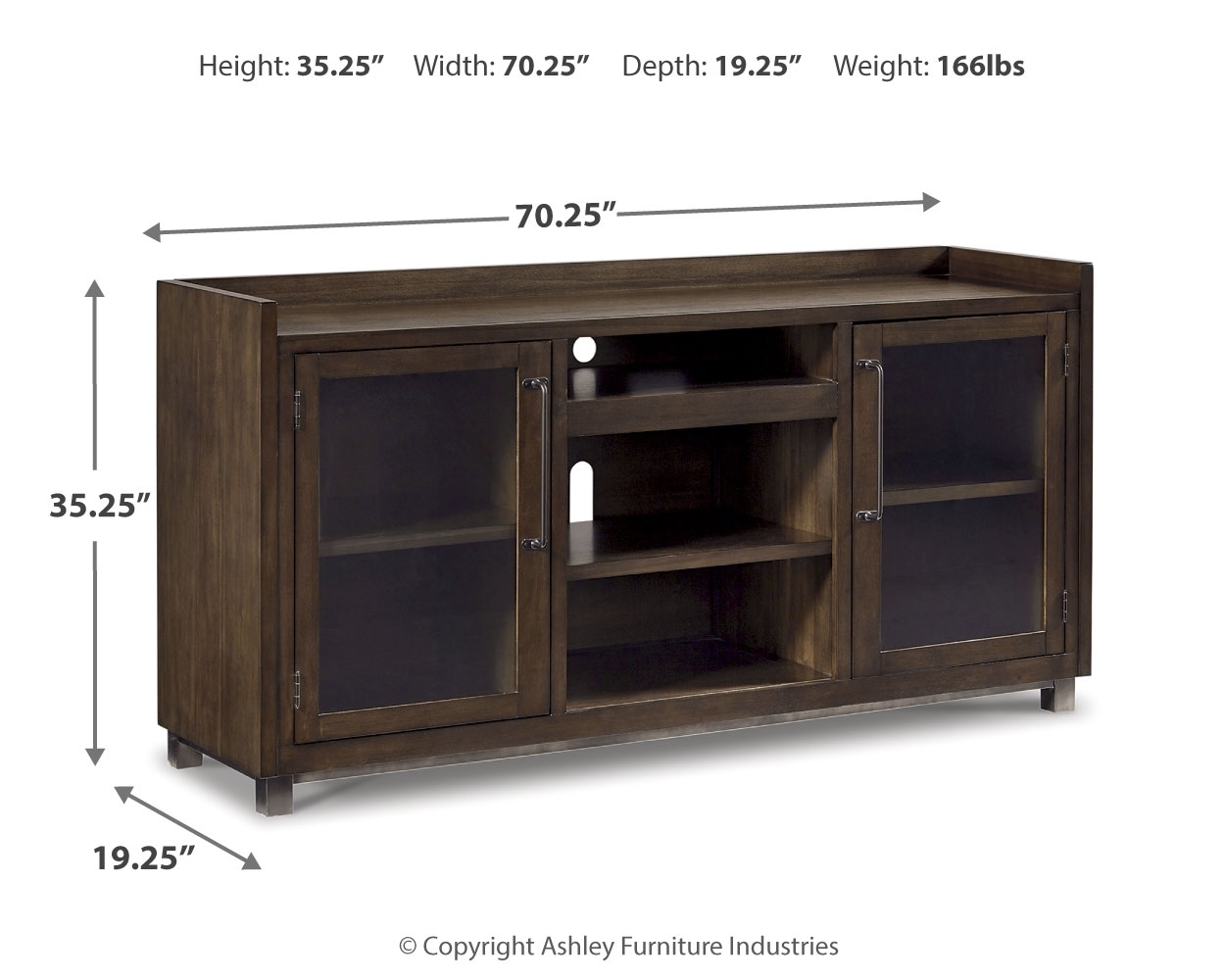 XL TV Stand W/ Fireplace Option