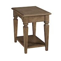 Traditional Rectangular Chairside Table