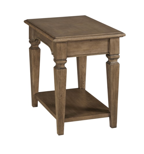Traditional Rectangular Chairside Table