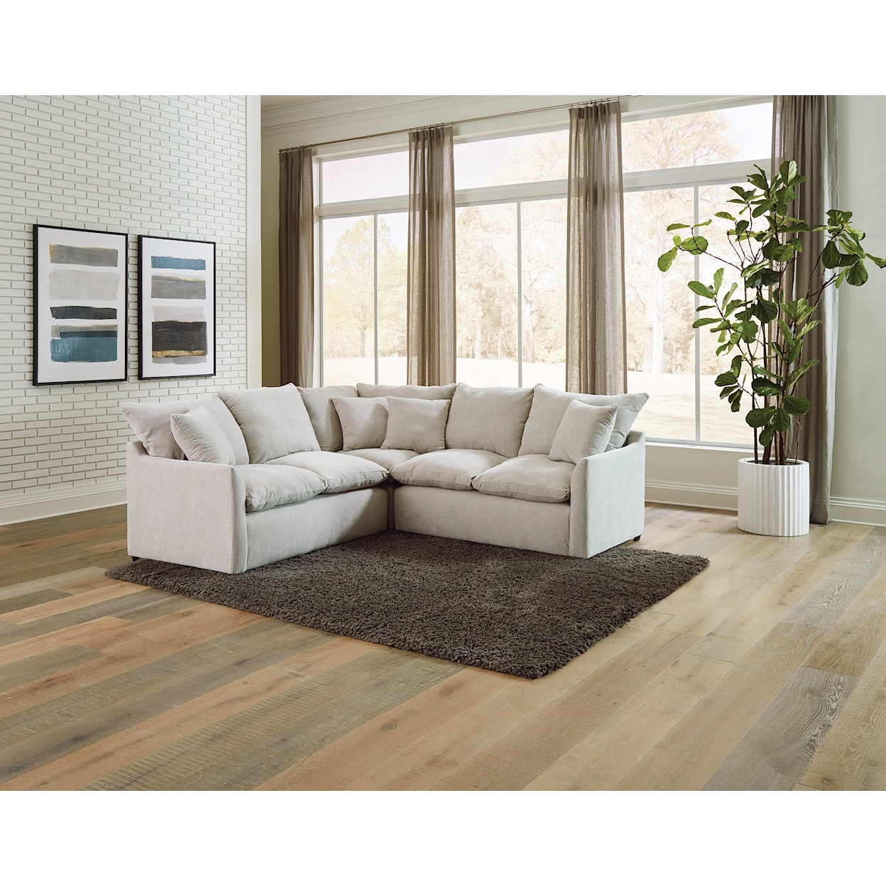 Jackson Furniture 1345 Harper 3-Piece Sectional Sofa