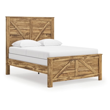 Queen Crossbuck Panel Bed
