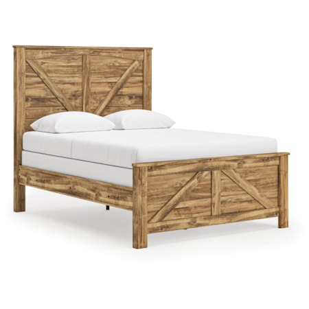 Queen Crossbuck Panel Bed