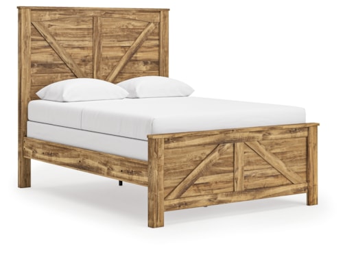 Queen Crossbuck Panel Bed