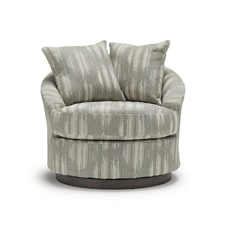 Swivel Barrel Chair